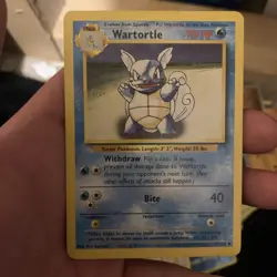 Pokemon TCG Wartortle Base Set 42/102 Regular Unlimited Uncommon mp - Image 1