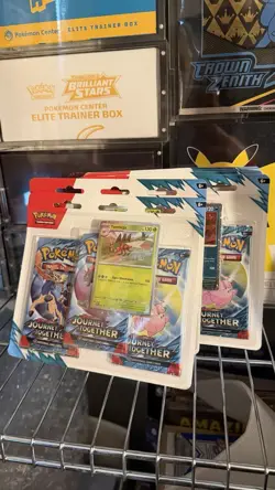 (Lot 6) Pokemon TCG S&V Journey Together 3-Pack Booster Sealed Yanmega & Scrafty - Image 2