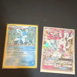 Pokemon TCG Glaceon BW90 & Sylveon GX 92/145 Holo Promo BW Promo Sun & Moon Lot - Image 1