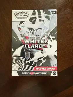 Pokemon TCG Scarlet & Violet White Flare Booster Bundle 6 Booster Packs - Image 1