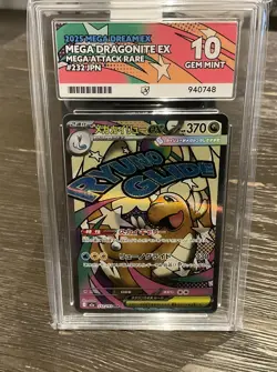 Pokemon Dragonite EX 232/193 MA Japanese Mega Dream. ACE GEMT MINT 10 💎 - Image 1