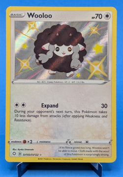 Wooloo SV103 Pokemon TCG 2021 Rare Holo Shiny Vault Shining Fates Near Mint - Image 1