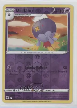 Drifblim Reverse Foil Pokemon Sword & Shield Astral Radiance #064 - Image 1