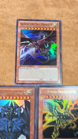 🔥 YUGIOH SLIFER the Sky Dragon DRAGON OF RA OBELISK JUMP-EN061 045 037 ULTRA LP - Image 2