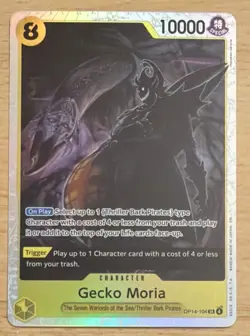 One Piece TCG Gecko Moria OP14-104 SR - The Azure Sea's Seven Foil - English - Image 1