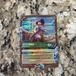 Disney Lorcana TCG Azurite Sea Cruise Daisy Duck Pirate 16/P3 Rare DCL Exclusive - Image 1