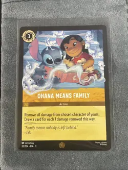 Disney’s Lorcana Winterspell ~ Ohana Means Family 32/204 Legendary Non-Foil - Image 1