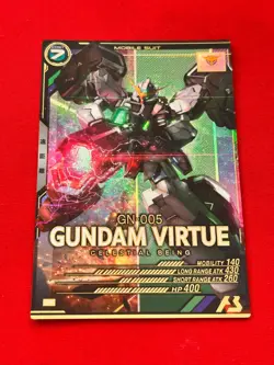 Gundam ARSENAL BASE Card GUNDAM VIRTUE BANDAI JAPAN AB02-038(P) - Image 1