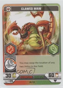 2017 Battle Claw - Trading Card Game Clawed Maw #25 - Image 1