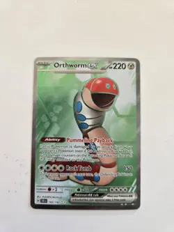 Pokemon TCG Orthworm EX 162/142 Ultra Rare Full Art Card NM Stellar Crown - Image 1