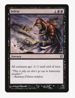 Infest | MTG M14 | Black Sorcery Board Wipe Sweeper | LP - Image 1