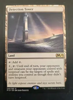 Detection Tower Core Set 2019 MTG Regular Lightly Played - Image 1