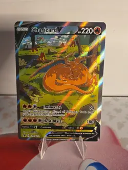 Pokemon TCG Charizard v SWSH260 Holo Rare Card Sword & Shield Promo - Image 1