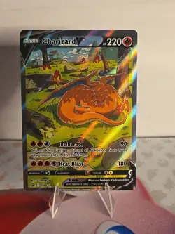 Pokemon TCG Charizard v SWSH260 Holo Rare Card Sword & Shield Promo - Image 1