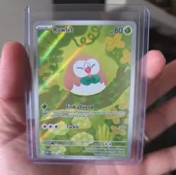 Pokemon Rowlet Illustration Rare Full Art Near Mint Perfect Order 090/088.NM 💎 - Image 1