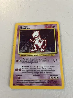 Pokemon TCG Mewtwo Basic Standard 10/102 Holo Rare Ken Sugimori - Image 1