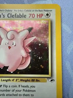 Erika's Clefable HOLO RARE 3/132 Gym Heroes VINTAGE 2000 Pokemon TCG - Image 4