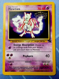 MEWTWO #3 - STAMPED PROMO - WB Pokemon: The First Movie 1999 VINTAGE Pokemon TCG - Image 1
