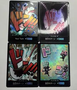 One Piece TCG PRB 01 And 2 Holo Foil Don's 4 Card Bundle Lot - Image 1