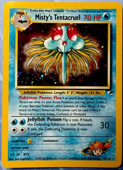 Misty's Tentacruel HOLO 10/132 Gym Heroes VINTAGE Pokemon 2000 - Image 1
