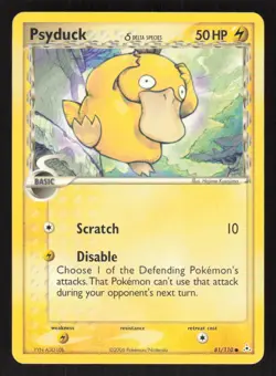 Pokemon TCG Holon Phantoms Psyduck Delta Species #81/110 - Image 1