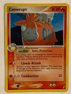 Pokemon TCG Camerupt EX Crystal Guardians 3/100 Holo Rare LP+ - Image 1