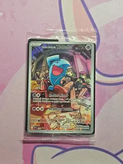 2025 POKEMON SVP EN-SV BLACK STAR PROMO #203 TEAM ROCKET'S WOBBUFFET SEALED - Image 2