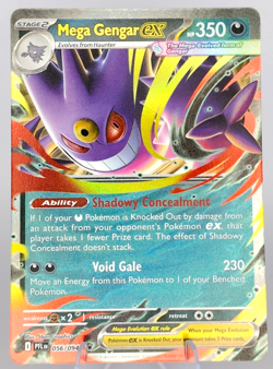 Mega Gengar ex 056/094 Ultra Rare Holo: Phantasmal Flames Pokemon TCG Near Mint - Image 1