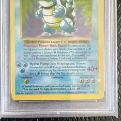 Pokemon Blastoise Base Set Shadowless Holo Rare #2/102 PSA 4 1999 English 100 HP - Image 3