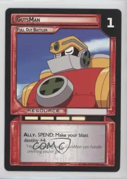 2004 Megaman - Grave - Expansion Set Trading Card Game GutsMan #3R74 - Image 1