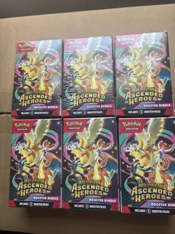 Pokemon Ascended Heroes Booster Bundle Box Lot of 6 New Sealed fast Shipping 🔥 - Image 1