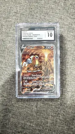 CGC GEM MINT 10 Pokemon TCG Entei V GG36/GG70 Crown Zenith Galarian Gallery Holo - Image 1