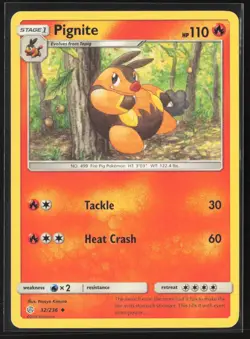 Pignite 32/236 Uncommon Cosmic Eclipse Pokemon Near Mint - Image 1