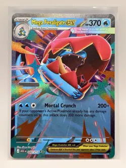 Mega Feraligatr EX Ascended Heroes Double Rare Holo Pokemon TCG NM - Image 1