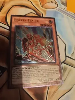 Print Issue YuGiOh Rokket Tracer OP30-EN001 Ultimate Rare NM Free Ship - Image 1