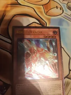 Print Issue YuGiOh Rokket Tracer OP30-EN001 Ultimate Rare NM Free Ship - Image 2