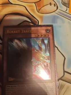 Print Issue YuGiOh Rokket Tracer OP30-EN001 Ultimate Rare NM Free Ship - Image 3