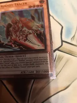 Print Issue YuGiOh Rokket Tracer OP30-EN001 Ultimate Rare NM Free Ship - Image 4