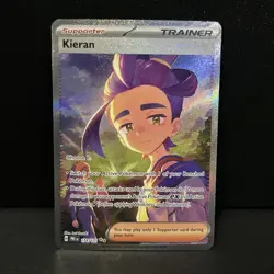 Pokemon TCG Kieran Sir 174/131 Prismatic Evolutions Holo Card NM/M Condition - Image 1
