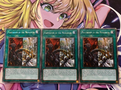 Yugioh 3x Pantheism of the Monarchs Platinum Secret Rare RA04-EN261 1st Ed NM - Image 1