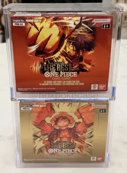 One Piece Booster Box Acrylic Case Magnetic Lid PRB-01 & PRB-02 - Image 1