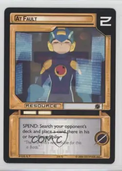 2004 Megaman - Grave - Expansion Set Trading Card Game At Fault #3R72 - Image 1