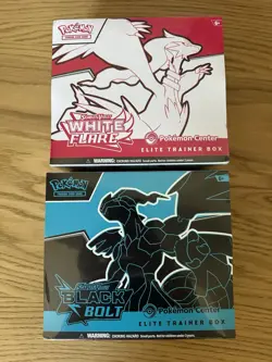 Pokemon TCG - Black Bolt and White Flare Pokemon Center ETB - Brand New & Sealed - Image 1