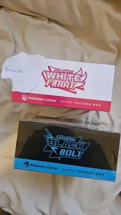 Black Bolt and White Flare Pokemon Center ETB - Brand New & Sealed - Image 2