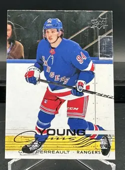 2025-26 Upper Deck Young Guns Gabe Perreault RC #202 New York Rangers - Image 1