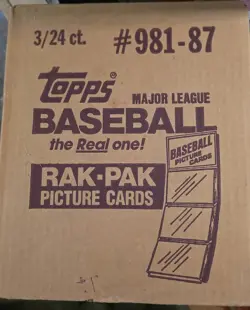 1987 Topps Baseball Factory Sealed Rack Pack Case (3 Box/24 Packs Each 72 Total) - Image 2