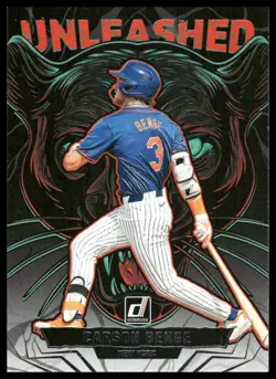 Carson Benge 2025 Donruss #18 Unleashed New York Mets - Image 1