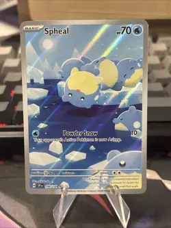 Pokemon Spheal TCG Illustration Rare Holo Card 199/191 S&V Surging Sparks Nm - Image 3