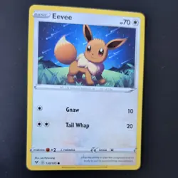 EEVEE 130/185 POKEMON CARD (VIVID VOLTAGE SET) - Image 3