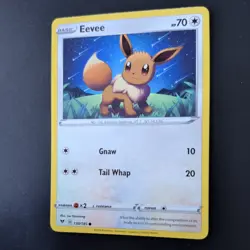 EEVEE 130/185 POKEMON CARD (VIVID VOLTAGE SET) - Image 4